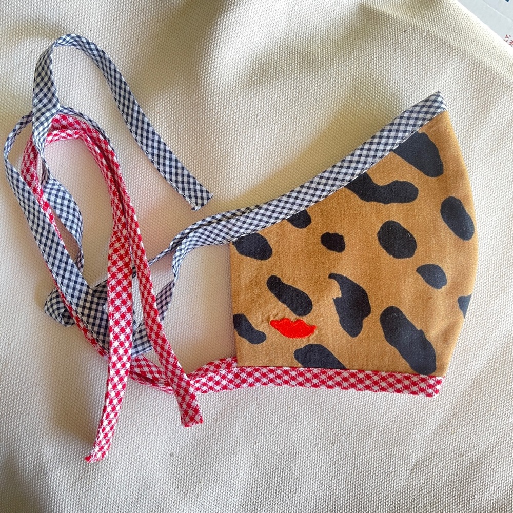 BRAND NEW Clare V. Leopard Print Cotton Mask